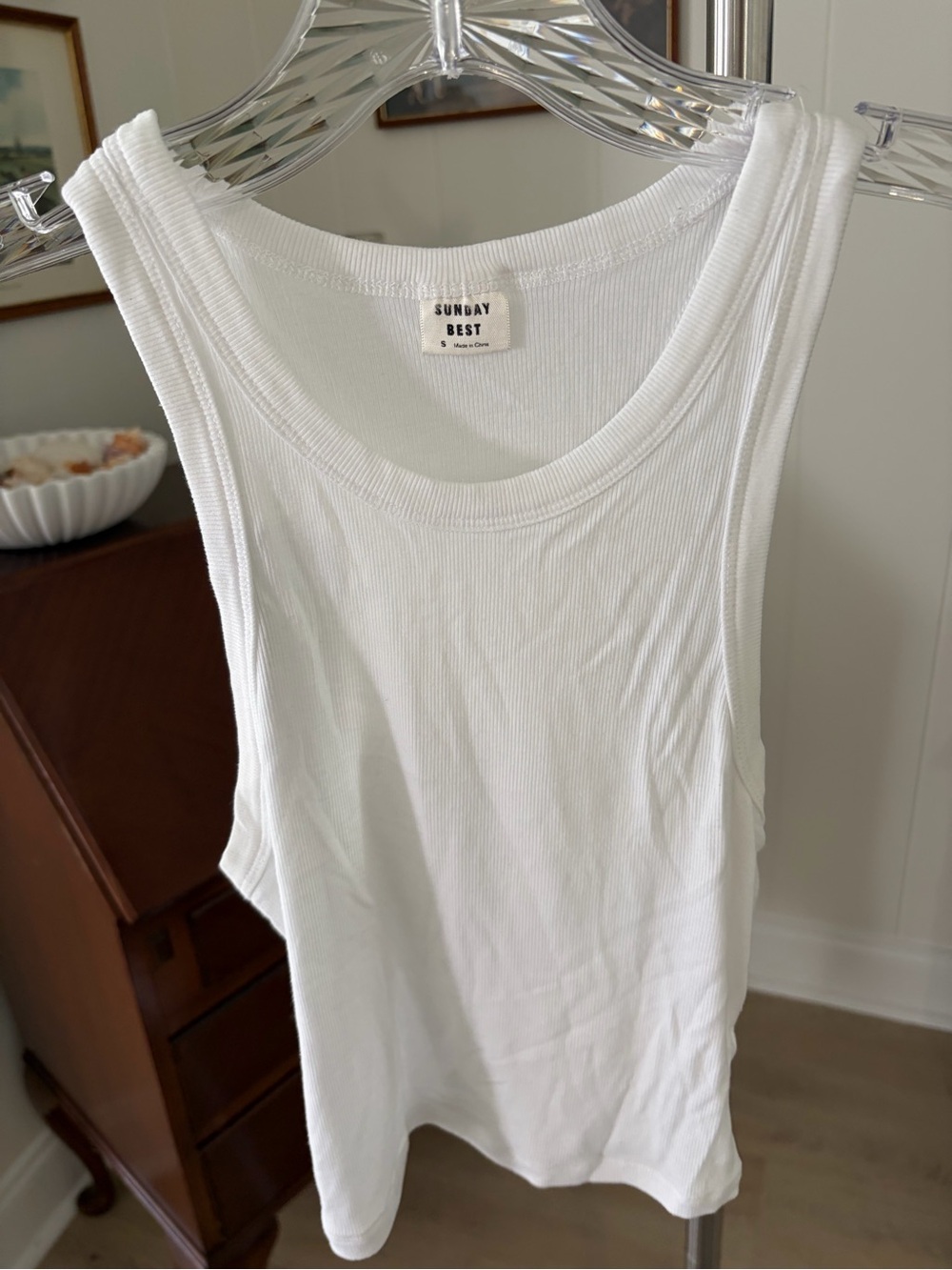 Aritzia Sunday Best White Tank